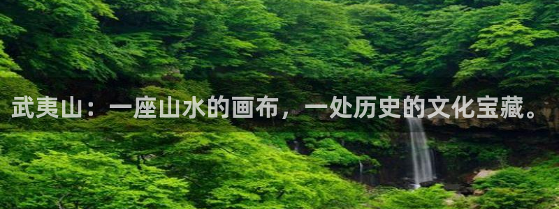 新宝5：武夷山：一座山水的画布，一处历史的文化宝藏。