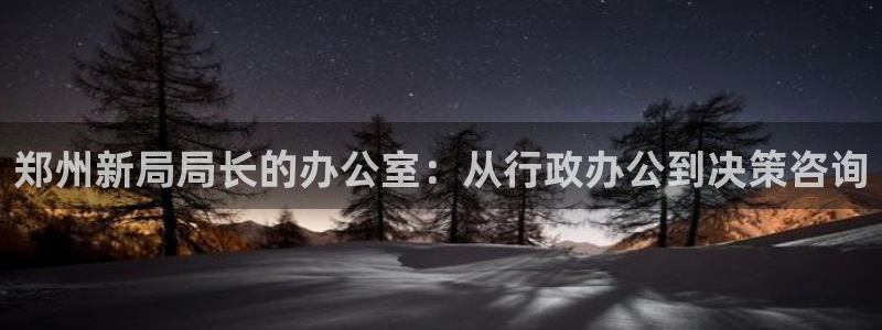 新宝股东王听2 5 5：郑州新局局长的办公室：从行政办公到决