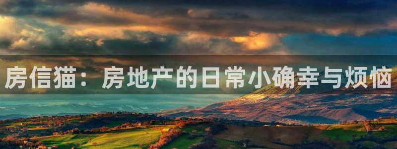 新宝5注册首页：房信猫：房地产的日常小确幸与烦恼