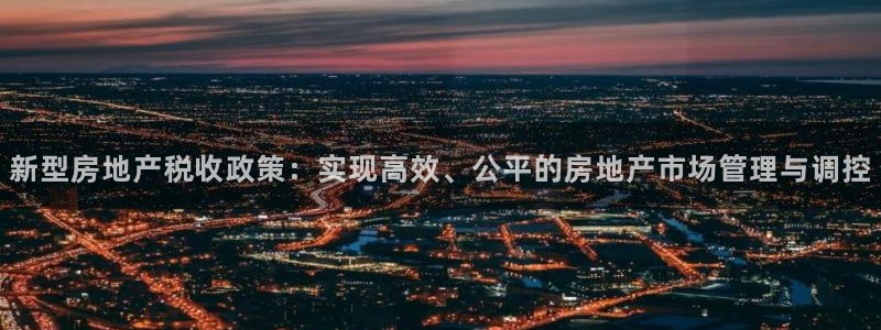 新宝h2O5O5O：新型房地产税收政策：实现高效、公平的房地