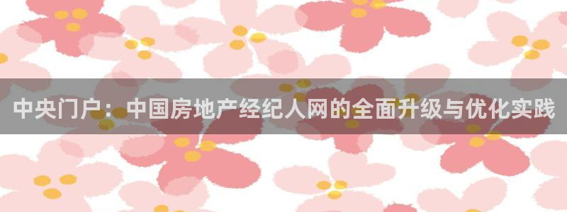 新宝5娱乐招商：中央门户：中国房地产经纪人网的全面升级与优化