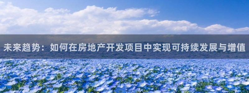 新宝5台卡：未来趋势：如何在房地产开发项目中实现可持续发展与