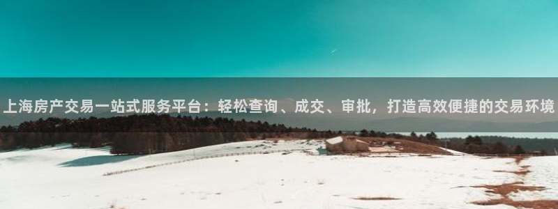 新宝5登录霸：上海房产交易一站式服务平台：轻松查询、成交、审