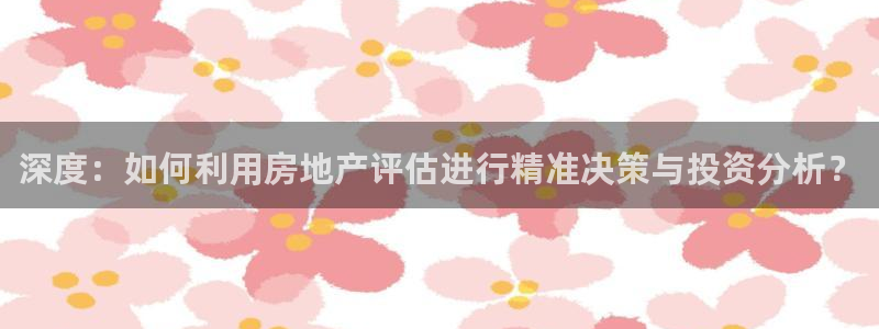 新宝5直属：深度：如何利用房地产评估进行精准决策与投资分析？