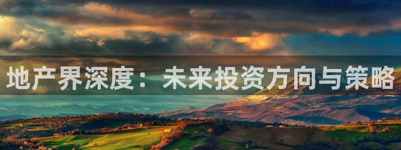 新宝5授权：地产界深度：未来投资方向与策略