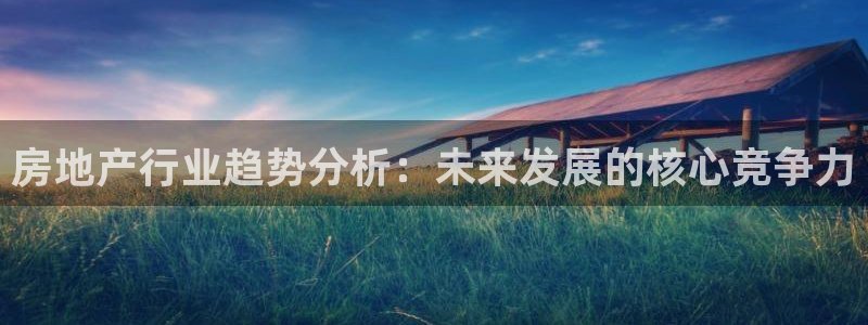 新宝5是谁的：房地产行业趋势分析：未来发展的核心竞争力
