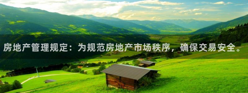 新宝5平台登陆：房地产管理规定：为规范房地产市场秩序，确保交