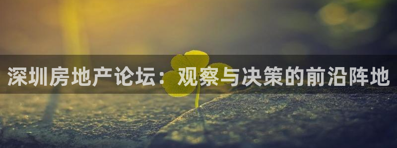 新宝奇迹GG5：深圳房地产论坛：观察与决策的前沿阵地